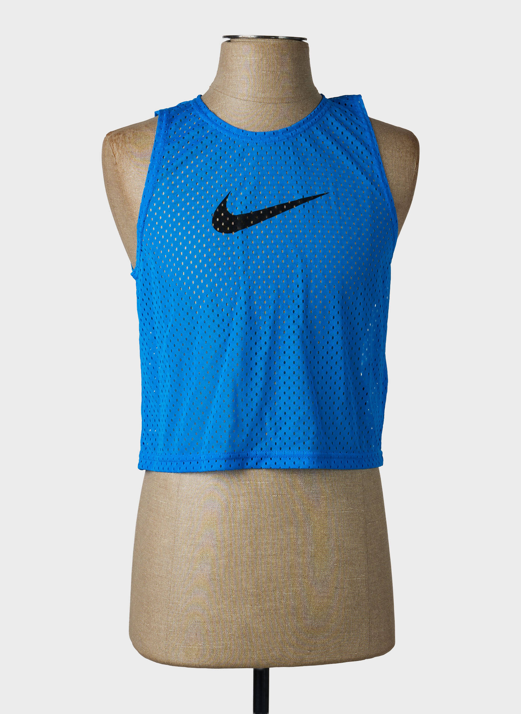 Marškiniai be rankovių apvalus kaklas be rankų mėlyna NIKE vyras
