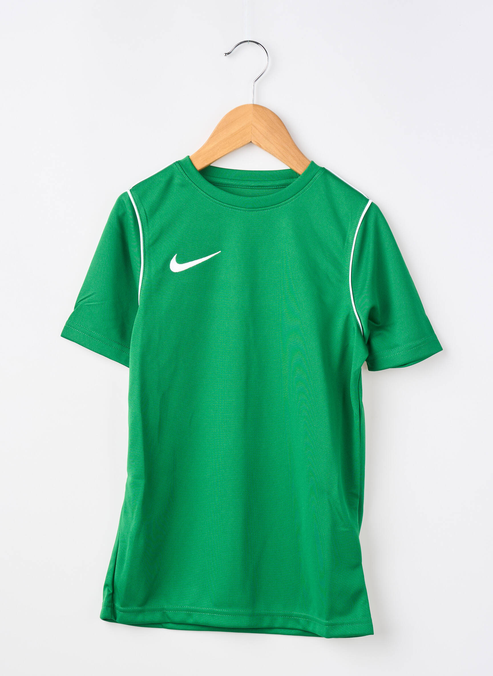 T-marškinys futbolo sportas trumpas rankovės žalias NIKE berniukas