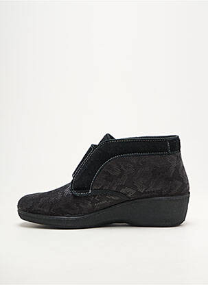 Bateliai/pantofliai pusiau kompensuotas kulnas nuo 4 iki 6 cm juodas EMANUELA moteris