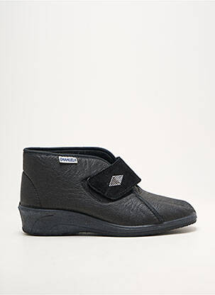 Bateliai/pantofliai velcro užsegimas plokščias kulnas iki 3 cm juodas EMANUELA moteris