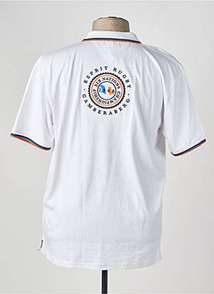 Polo jersey audinys trumpas rankovės baltas CAMBERABERO vyras