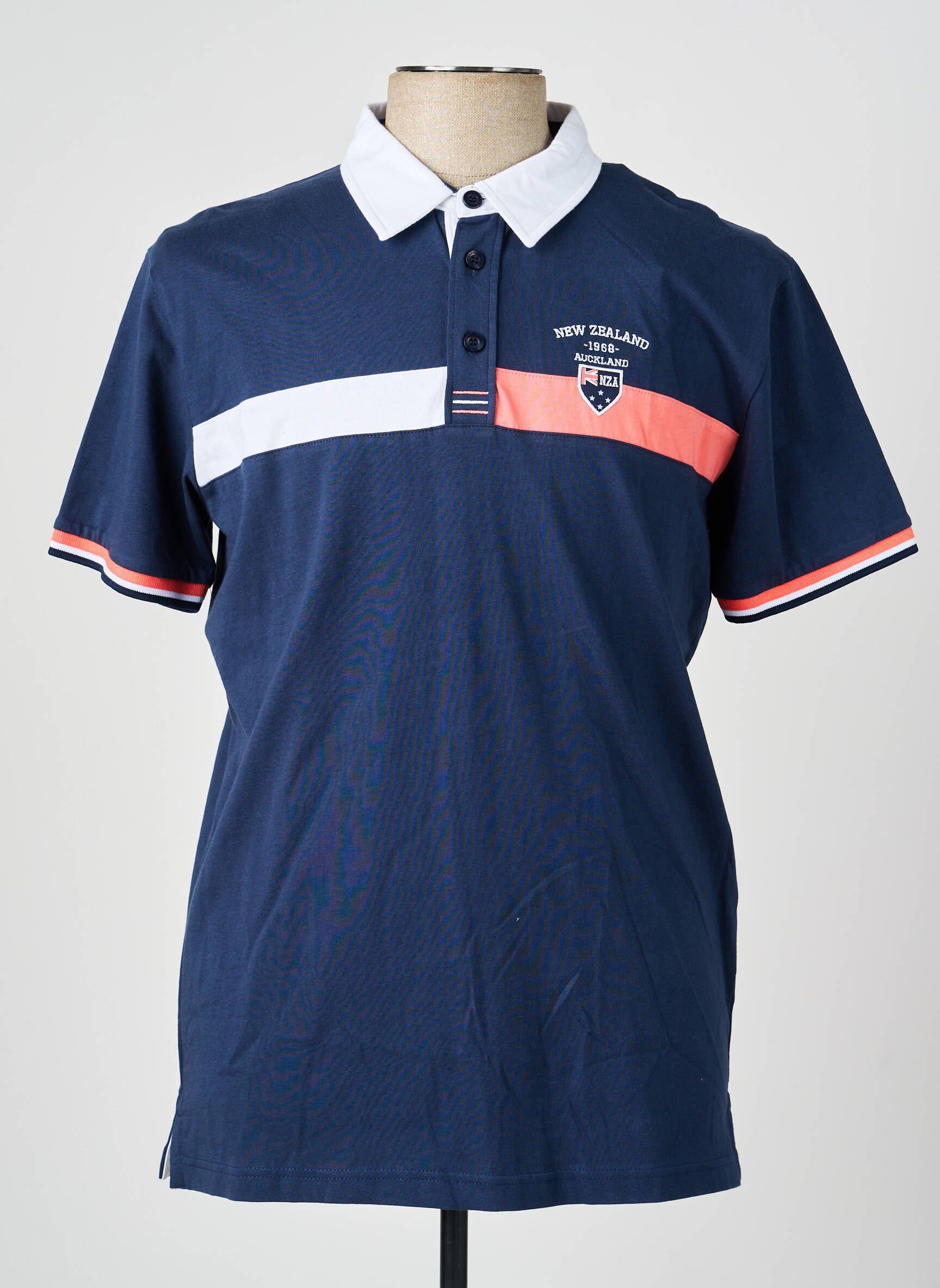 Polo tiesi kirpimas trumpas rankovės mėlyna CAMBERABERO vyras