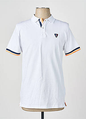 Polo jersey audinys trumpas rankovės baltas CAMBERABERO vyras