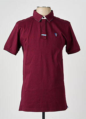 Polo jersey audinys trumpas rankovės raudona CAMBERABERO vyras