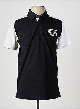 Polo jersey audinys trumpas rankovės juodas CAMBERABERO vyras
