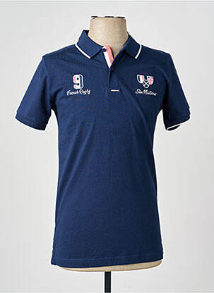 Polo jersey audinys trumpas rankovės mėlyna CAMBERABERO vyras