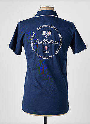 Polo jersey audinys trumpas rankovės mėlyna CAMBERABERO vyras