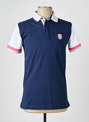 Polo jersey audinys trumpas rankovės mėlyna CAMBERABERO vyras