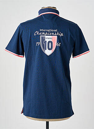 Polo jersey audinys trumpas rankovės mėlyna CAMBERABERO vyras