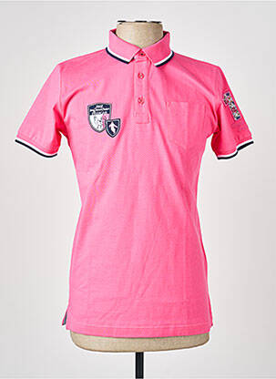 Polo jersey audinys trumpas rankovės rožinė CAMBERABERO vyras