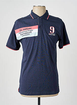 Polo jersey audinys trumpas rankovės mėlyna CAMBERABERO vyras