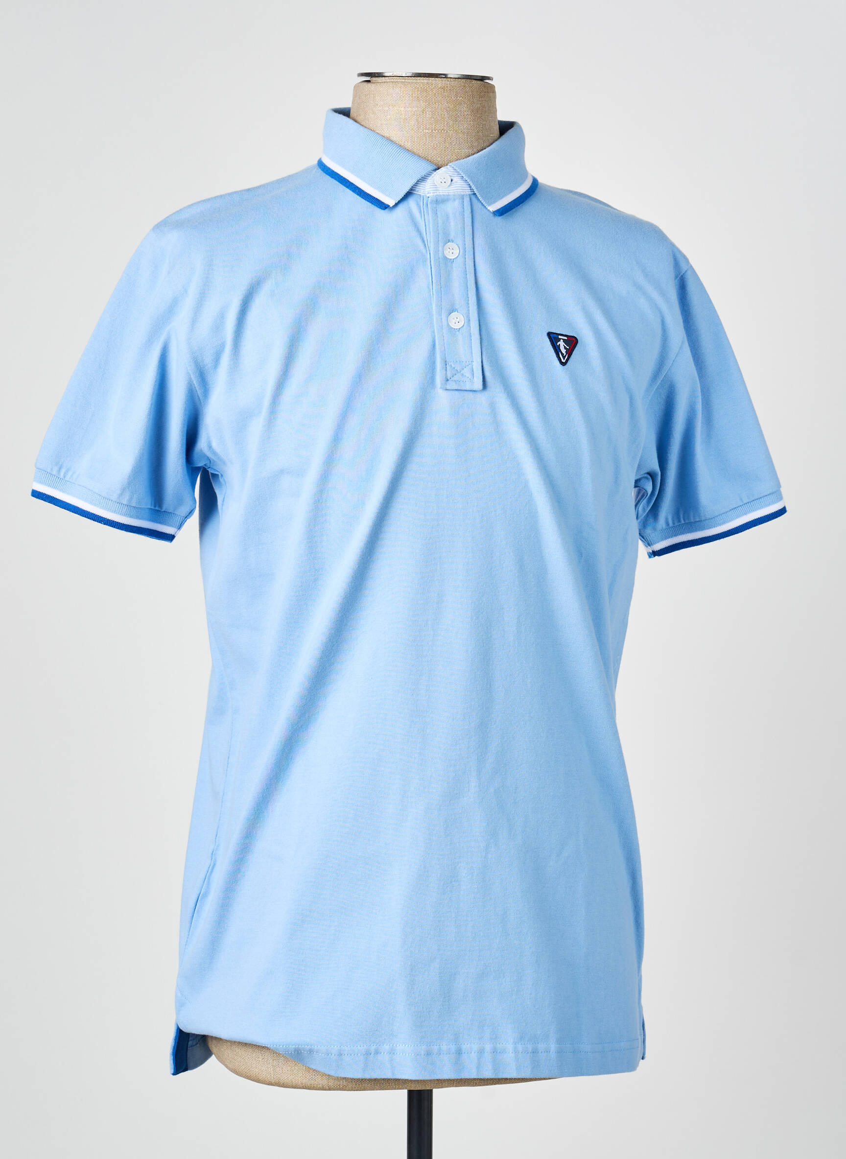 Polo jersey audinys trumpas rankovės mėlyna CAMBERABERO vyras