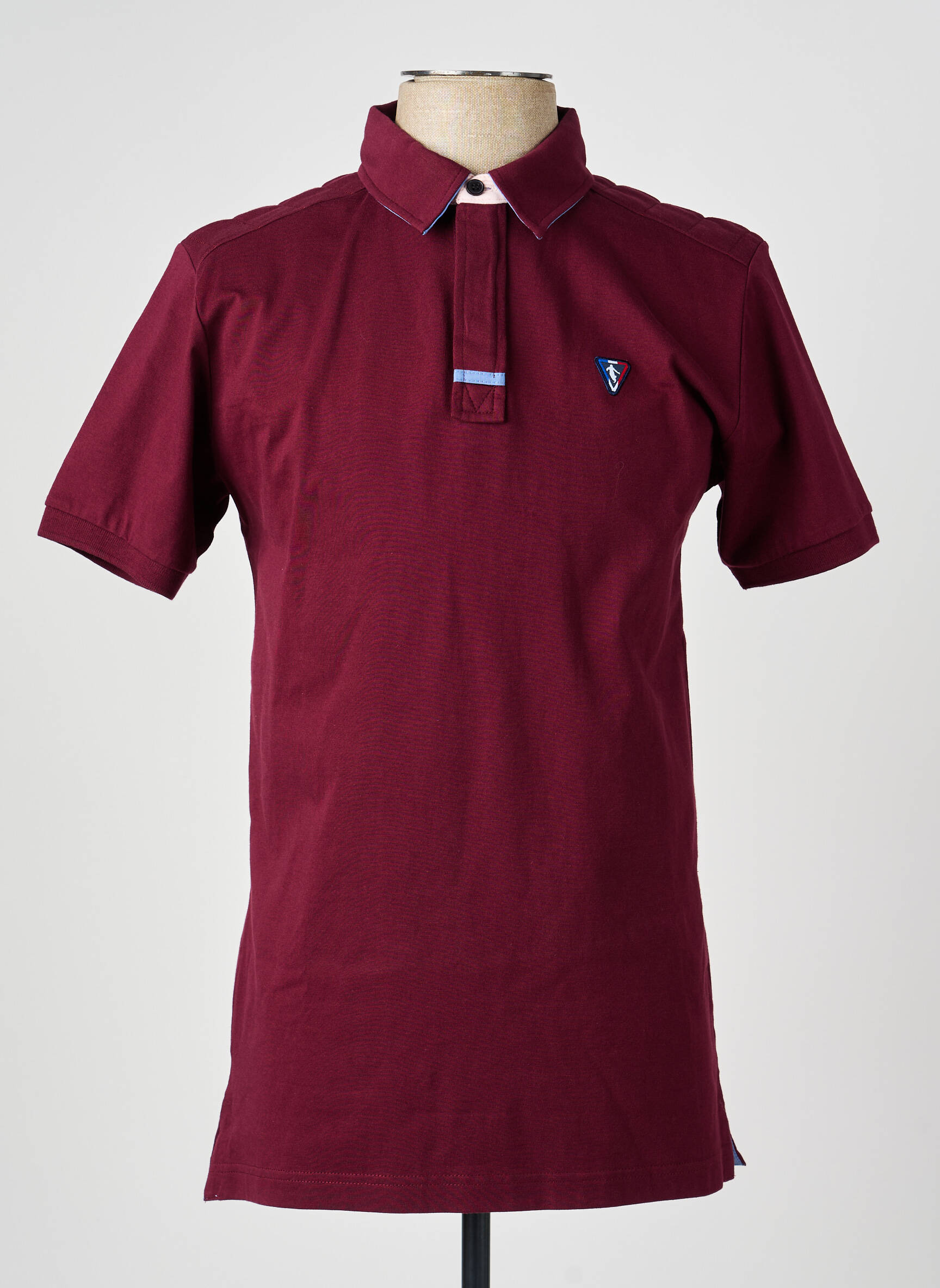 Polo jersey audinys trumpas rankovės raudona CAMBERABERO vyras