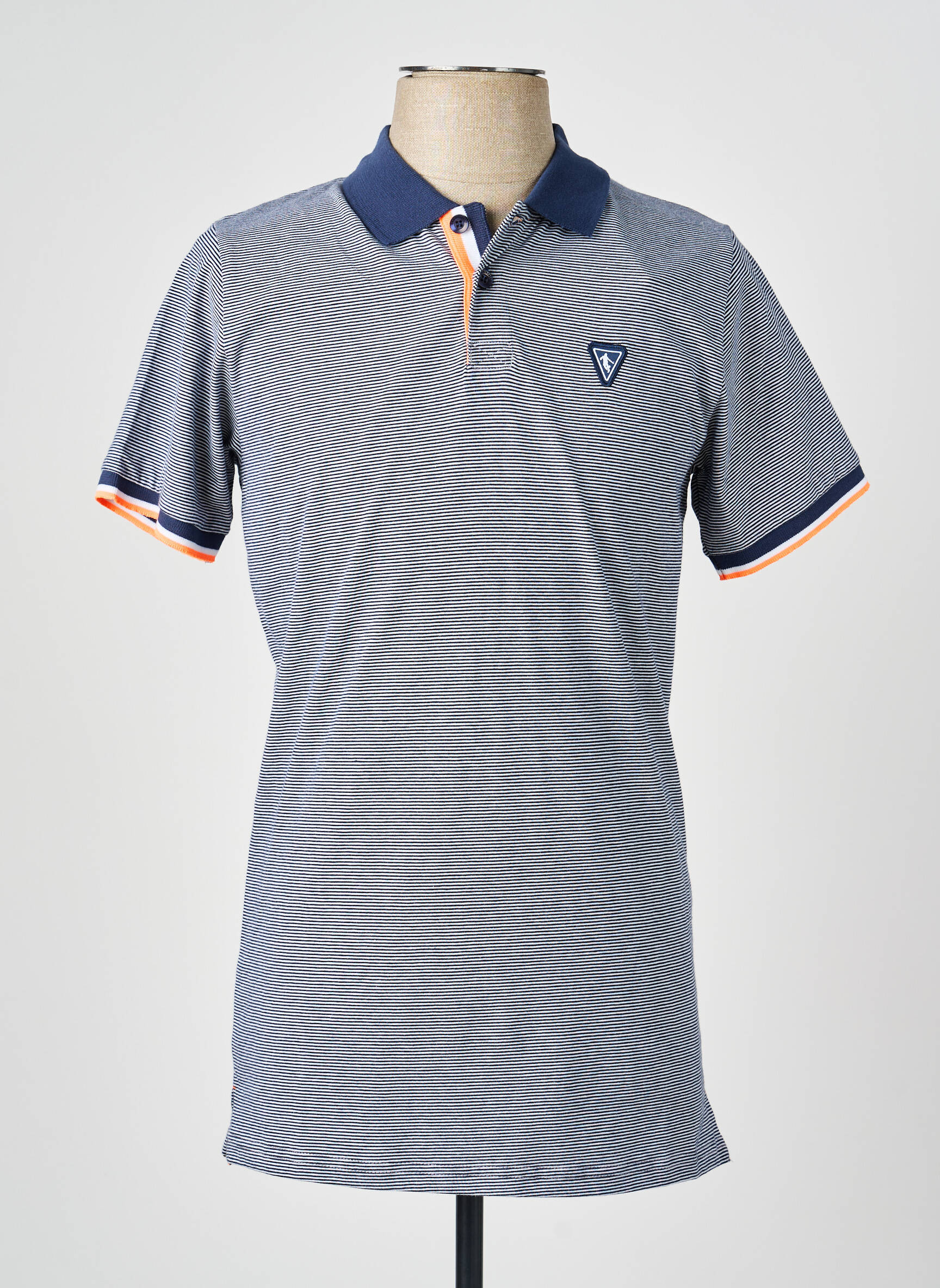 Polo jersey audinys trumpas rankovės mėlyna CAMBERABERO vyras