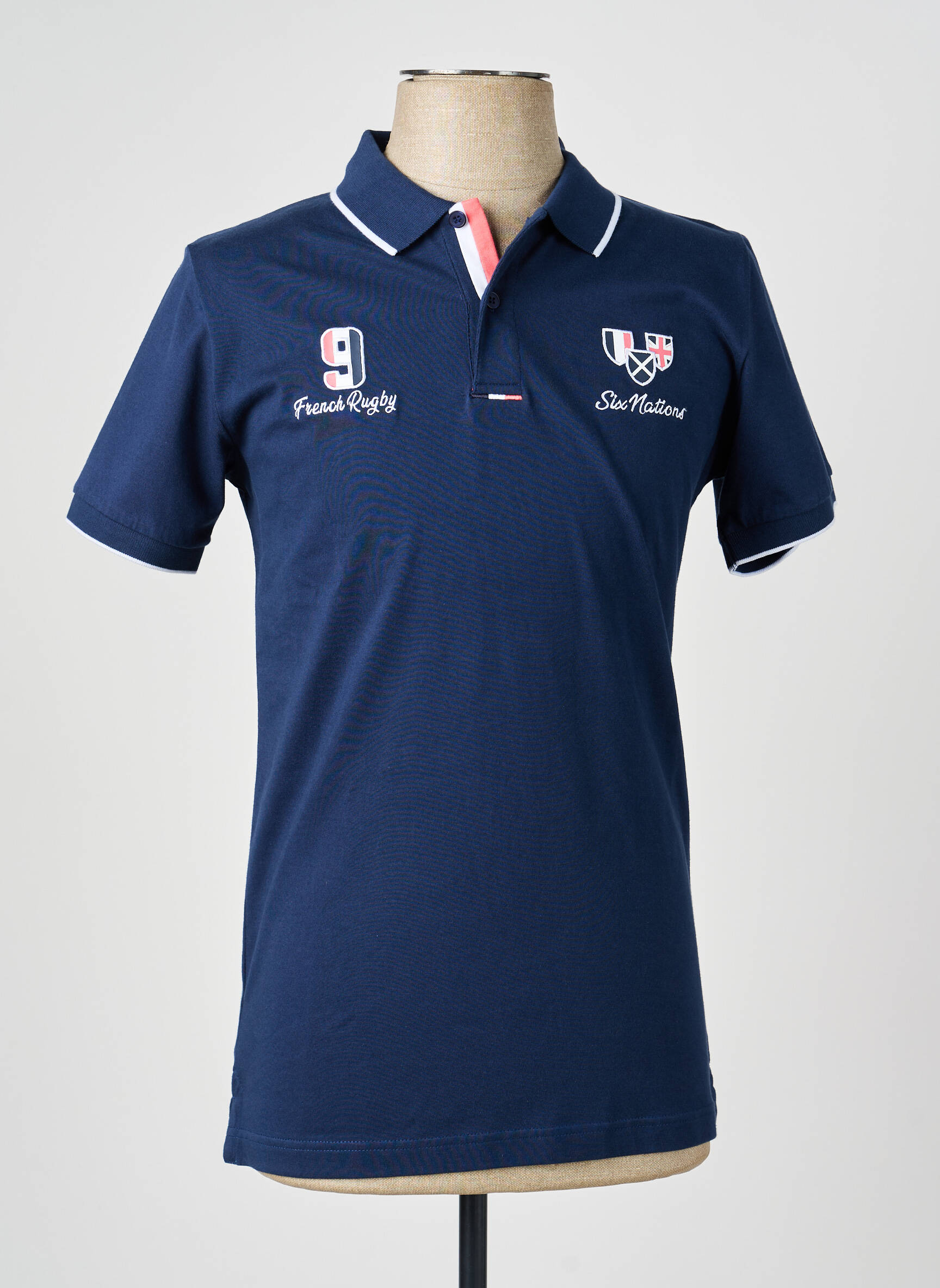 Polo jersey audinys trumpas rankovės mėlyna CAMBERABERO vyras