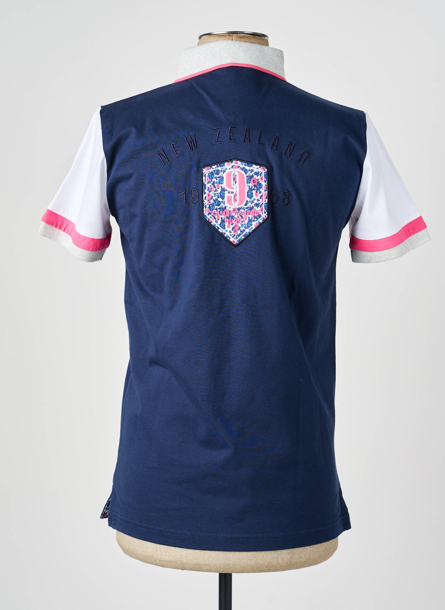 Polo jersey audinys trumpas rankovės mėlyna CAMBERABERO vyras