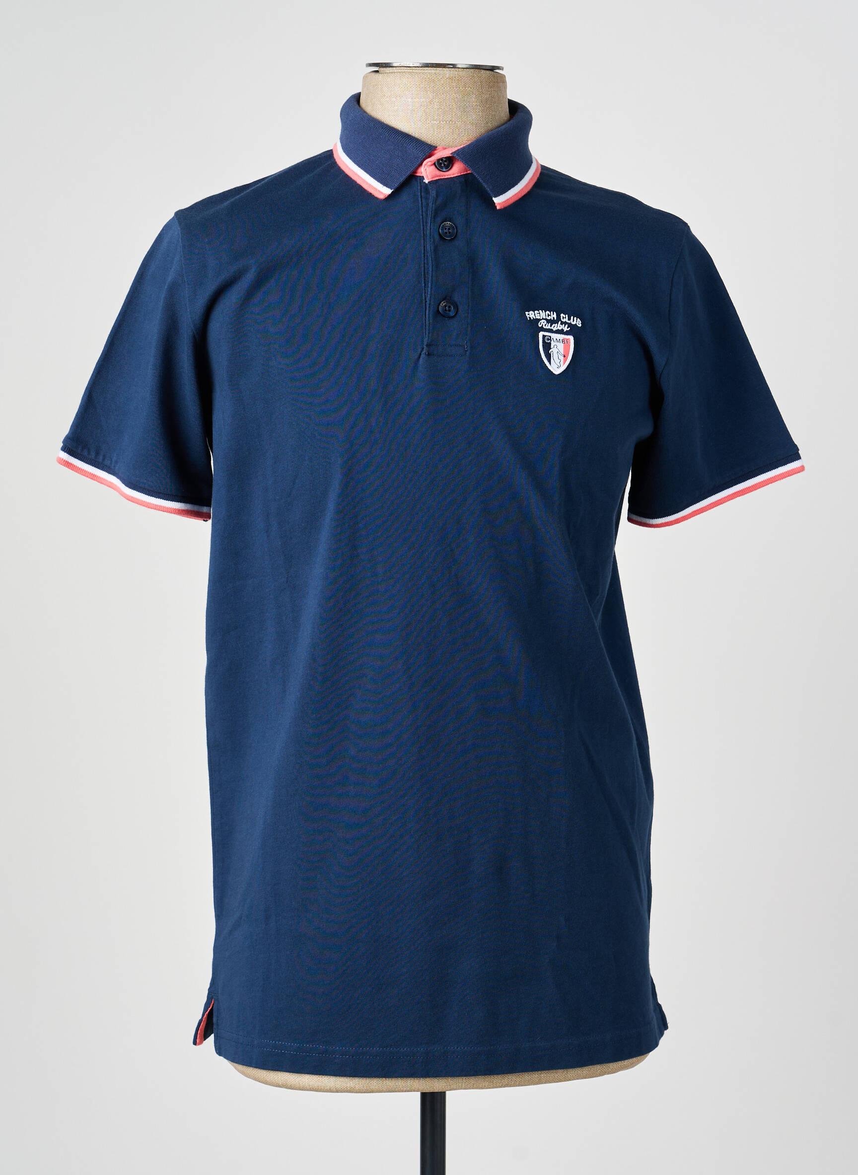 Polo jersey audinys trumpas rankovės mėlyna CAMBERABERO vyras