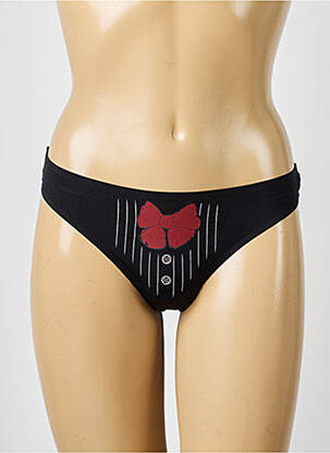 Tanga tamprumas juodas CHANTAL THOMASS moteris