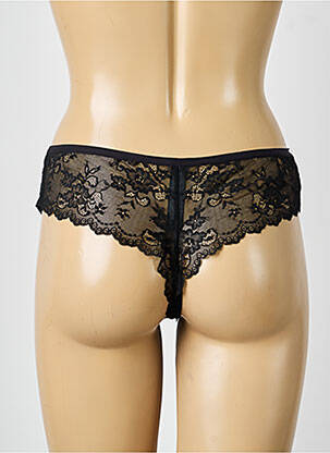 Tanga tamprumas juodas PASSIONATA moteris