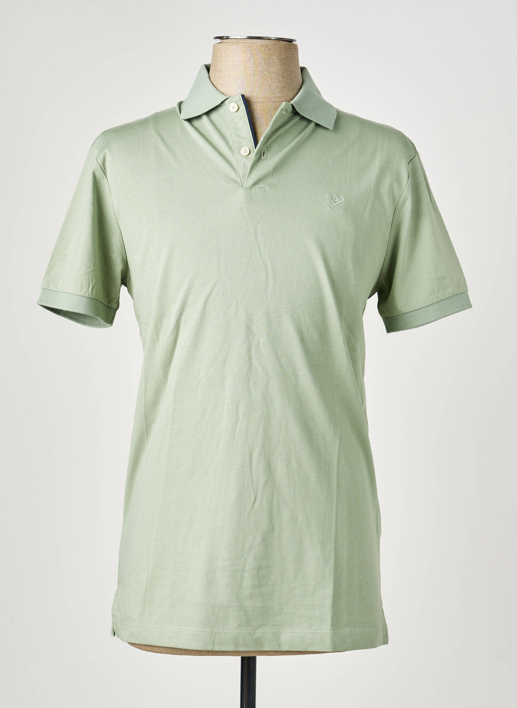 Polo jersey audinys trumpas rankovės žalias HACKETT vyras