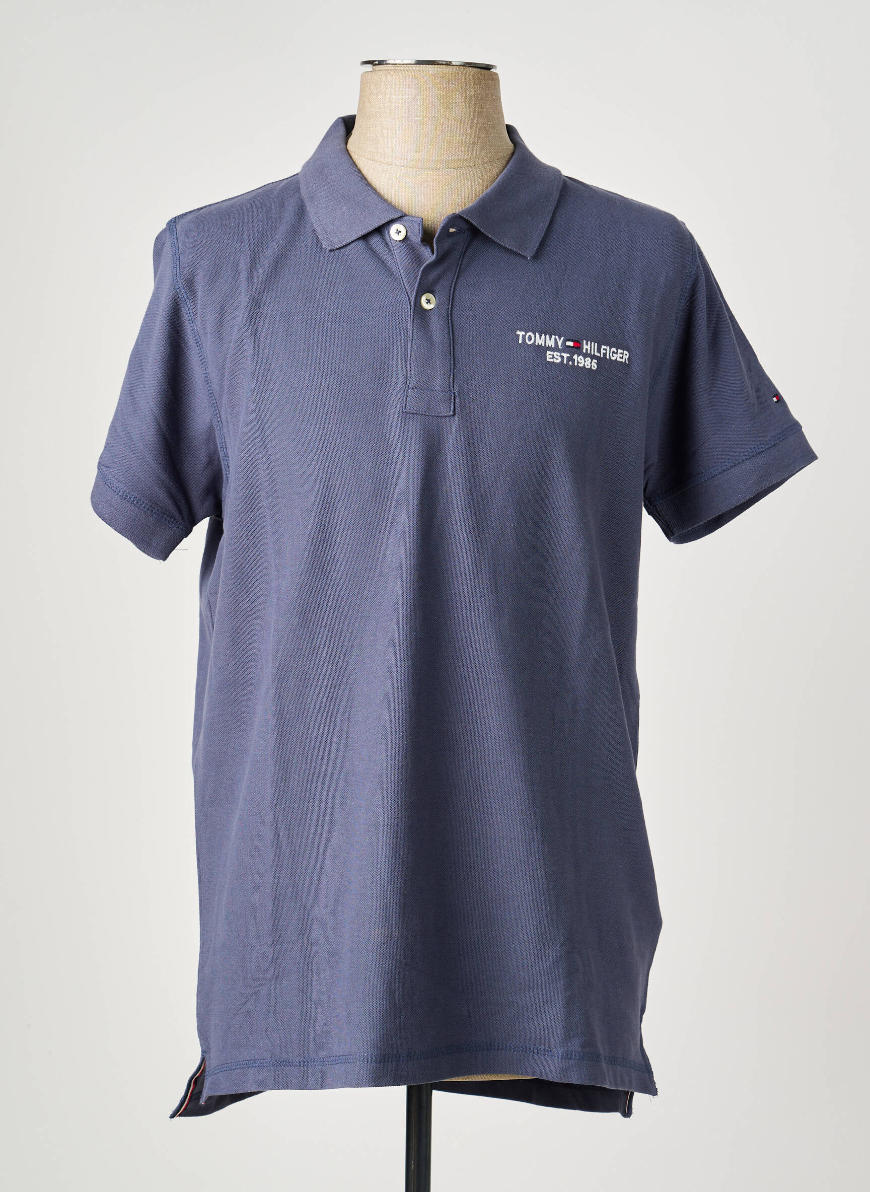Polo tamprumas trumpas rankovės mėlyna TOMMY HILFIGER vyras