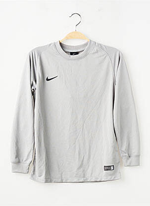 T-marškinys ilgos rankovės ilgos rankovės pilka NIKE berniukas