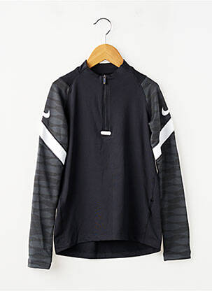 Mikroskopas tamprumas ilgos rankovės juodas NIKE berniukas