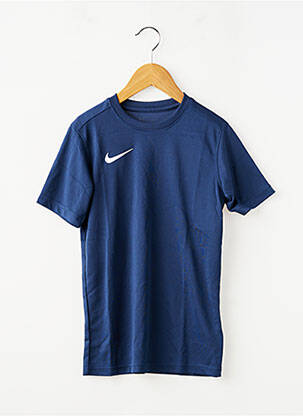 T-marškinys futbolo sportas trumpas rankovės mėlyna NIKE berniukas
