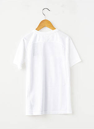T-marškinys futbolo sportas trumpas rankovės baltas NIKE berniukas
