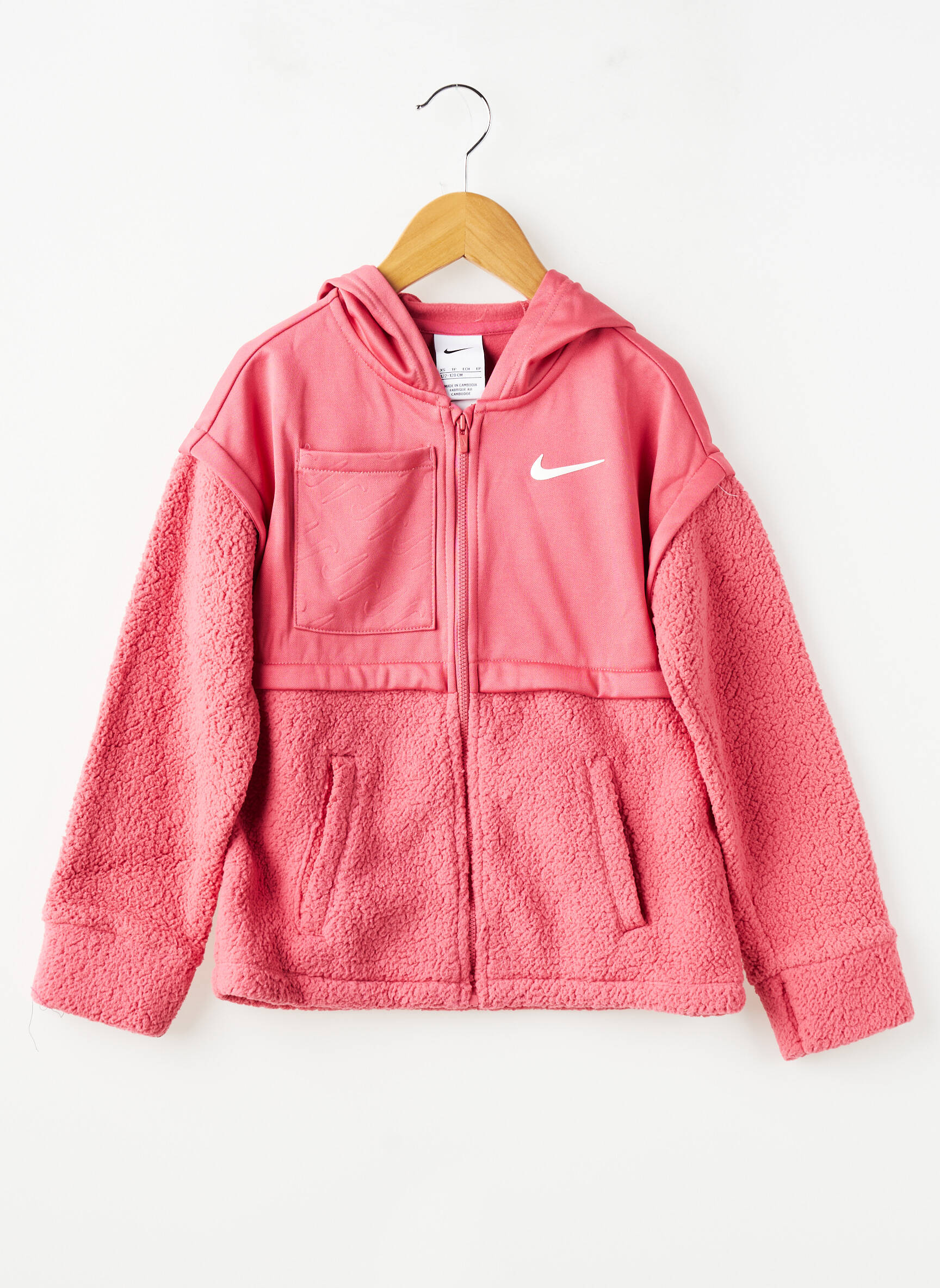 Poliarinė ilgos rankovės rožinė NIKE mergina