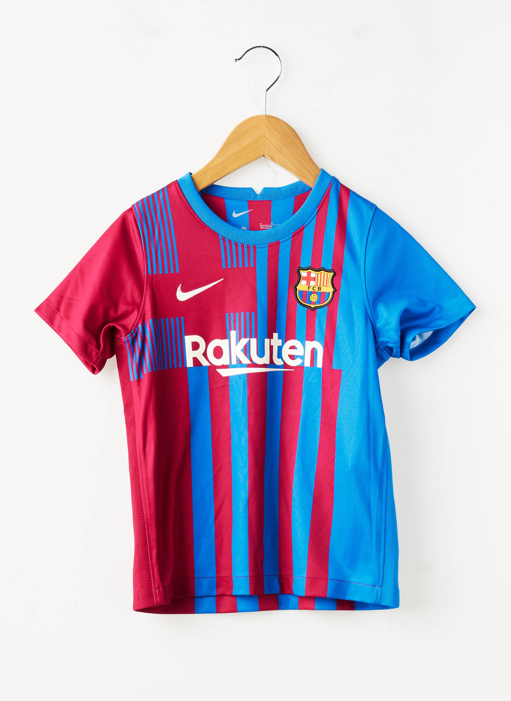 T-marškinys futbolo sportas trumpas rankovės mėlyna NIKE berniukas