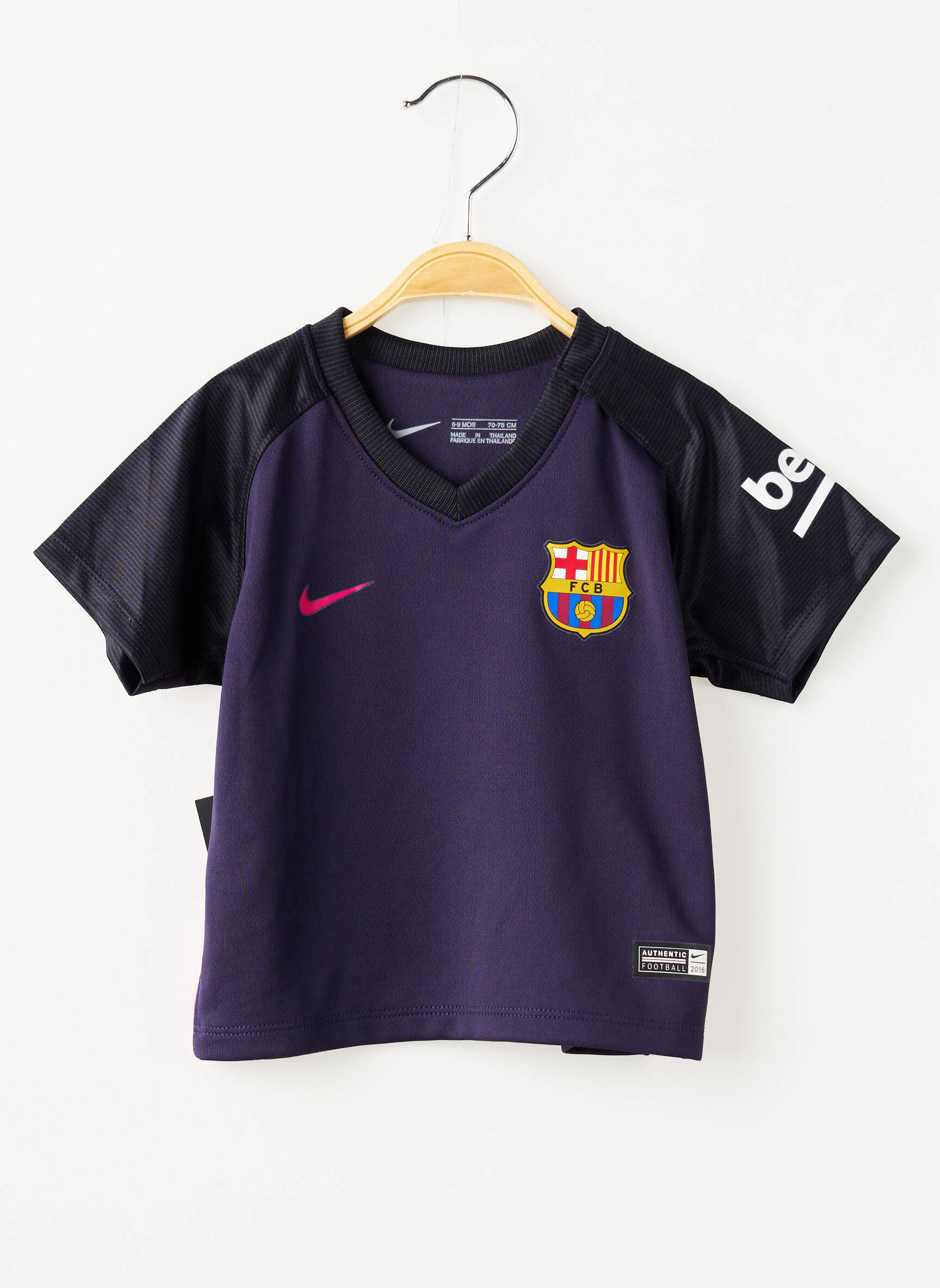 T-marškinys futbolo sportas trumpas rankovės mėlyna NIKE berniukas