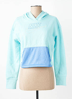 Kapišonas lurex audinys audinys ilgos rankovės mėlyna NIKE mergina