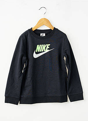 Mikroskopas sietspausdinimas ilgos rankovės juodas NIKE vaikas