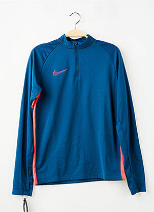 T-marškinys ilgos rankovės ilgos rankovės mėlyna NIKE berniukas