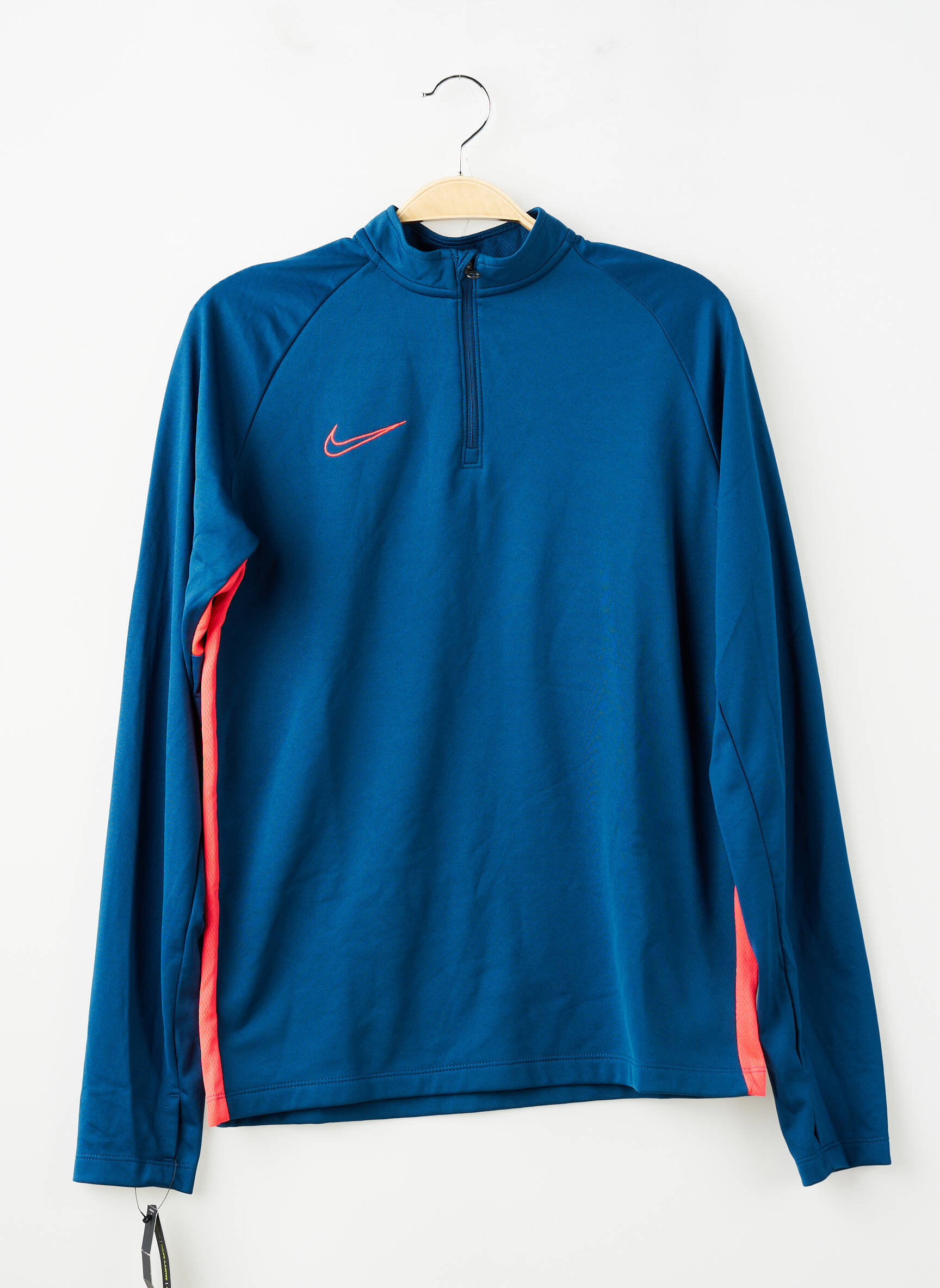 T-marškinys ilgos rankovės ilgos rankovės mėlyna NIKE berniukas