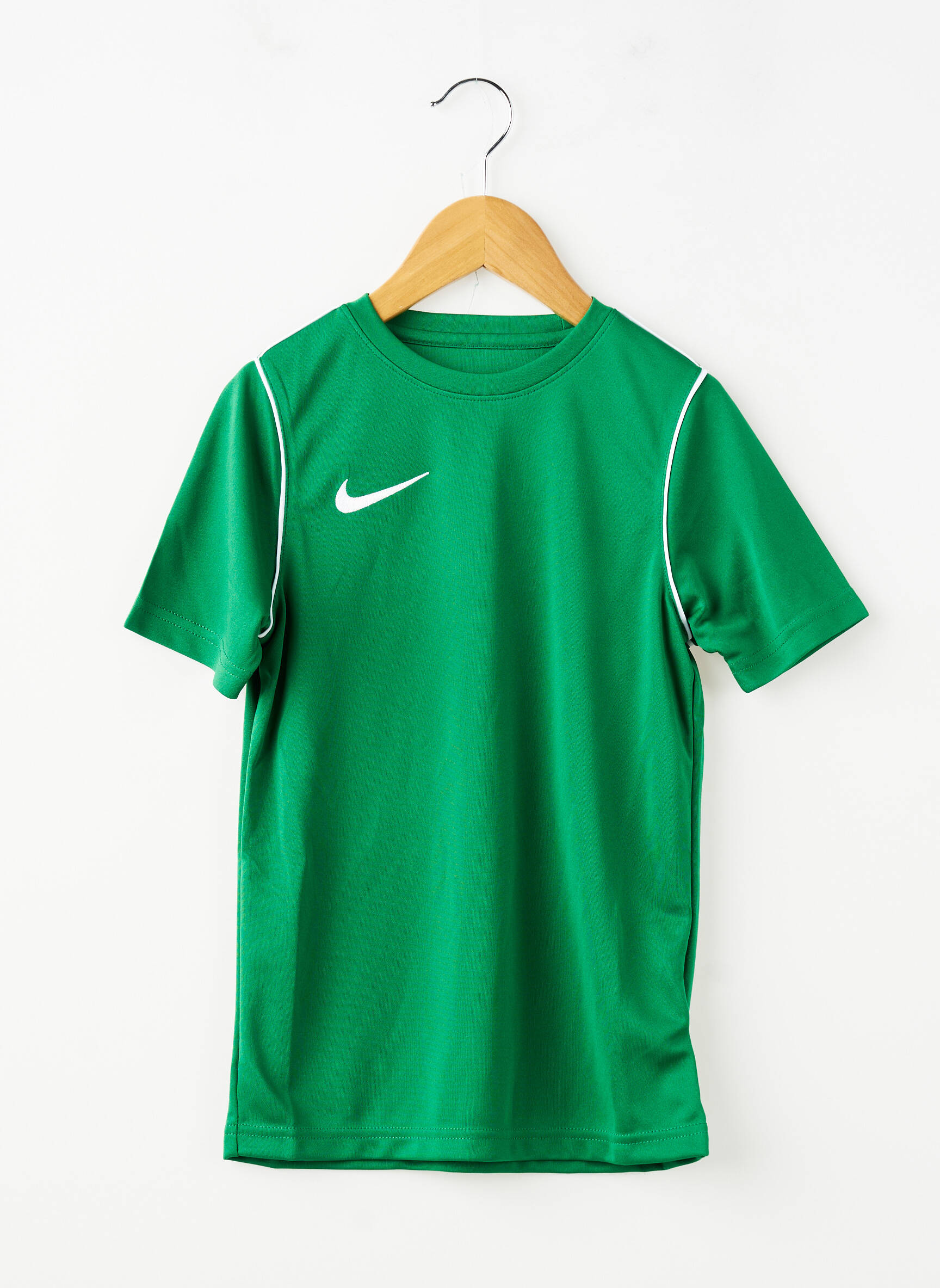 T-marškinys futbolo sportas trumpas rankovės žalias NIKE berniukas