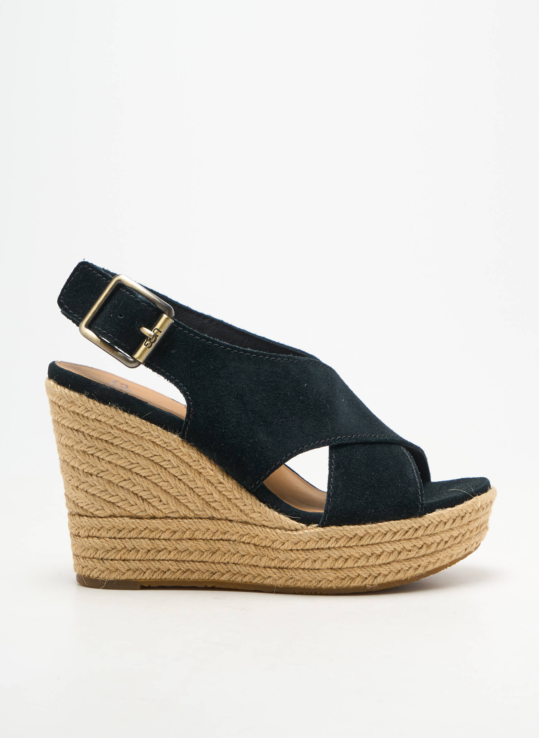 Espadrilės užsegimas kilpa(s) plokščias kulnas iki 3 cm juodas UGG moteris