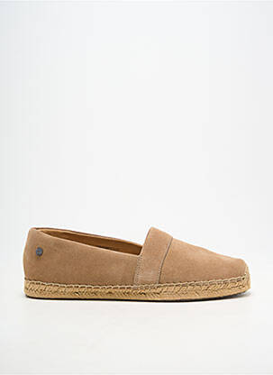 Espadrilės apvalus mygtukas plokščias kulnas iki 3 cm bežinis UGG moteris