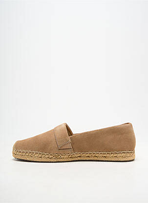 Espadrilės apvalus mygtukas plokščias kulnas iki 3 cm bežinis UGG moteris