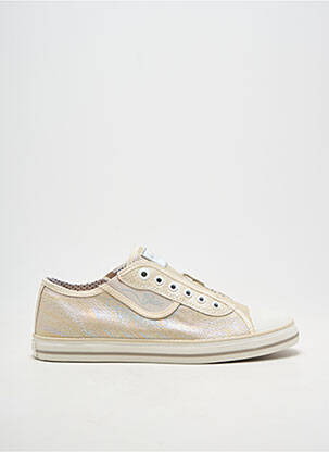 Slip-on batai satino audinys plokščias kulnas iki 3 cm auksas GEOX moteris