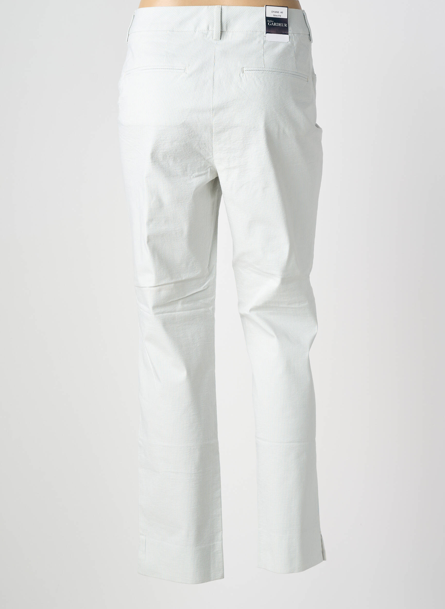 Chino kelnė popelinos audinys, kuris pasižymi lygiu ir tankiu paviršiumi. normala dydis mėlyna ATELIER GARDEUR moteris