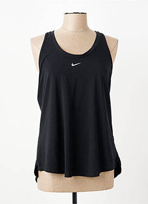 Marškiniai be rankovių floqué serigrafija be rankų juodas NIKE moteris