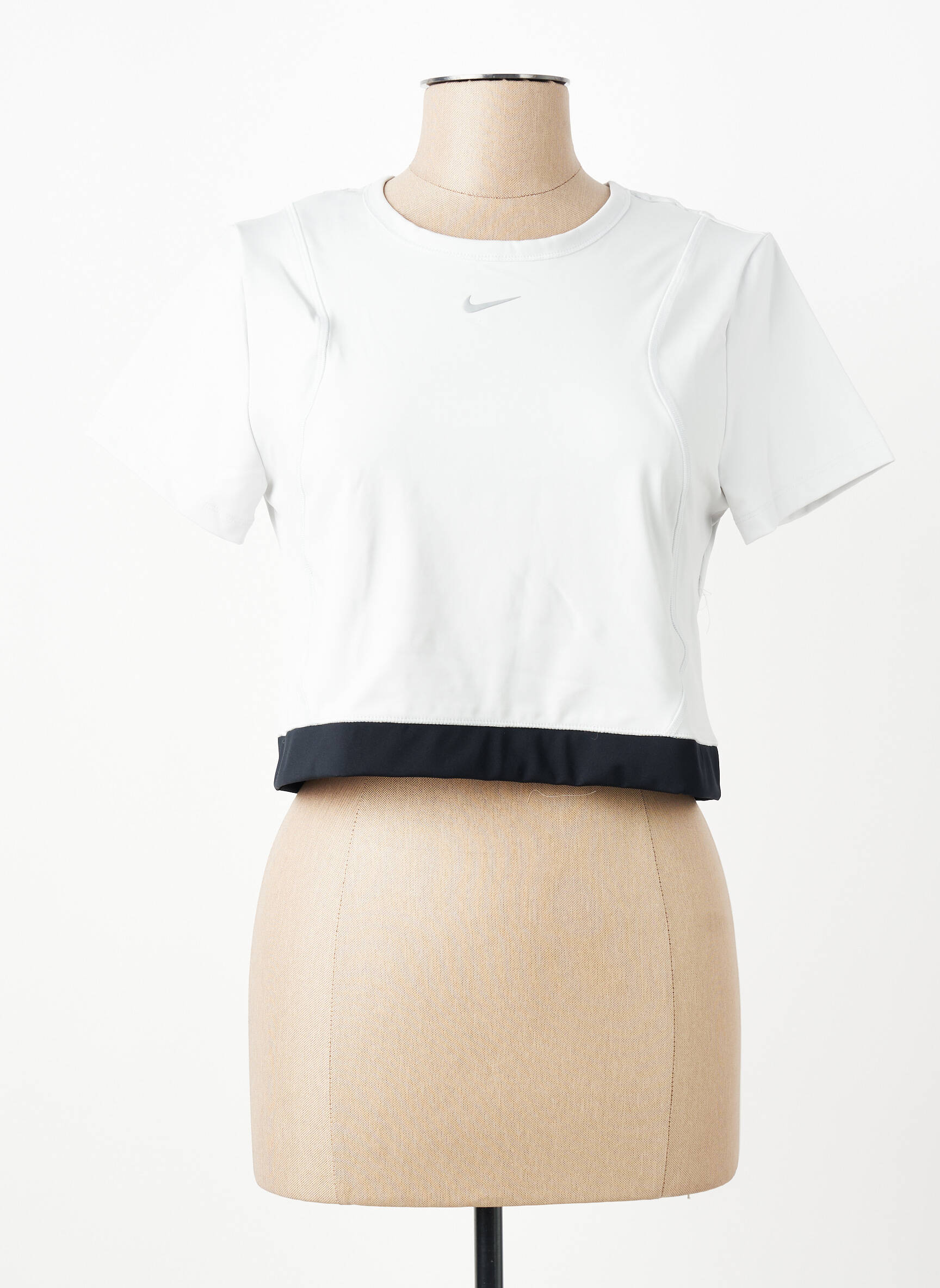 Viršūnė tamprumas trumpas rankovės pilka NIKE moteris