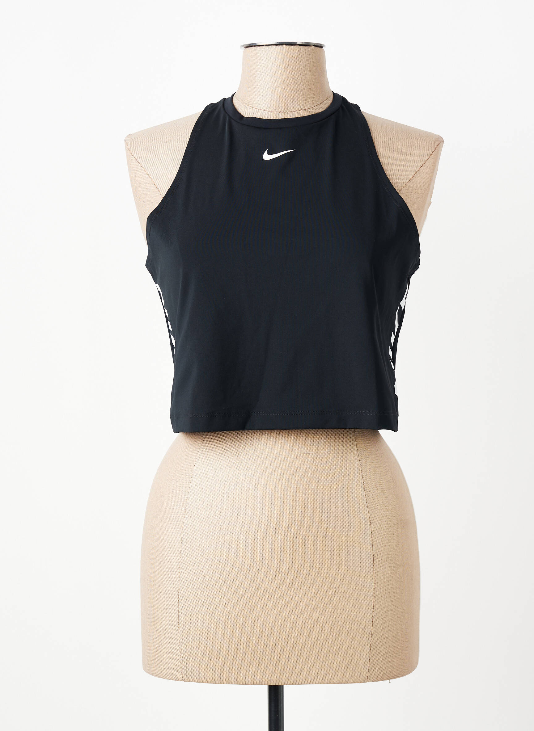 Viršūnė tamprumas be rankų juodas NIKE moteris