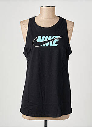 Marškiniai be rankovių tiesi kirpimas be rankų juodas NIKE moteris