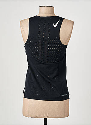 Marškiniai be rankovių floqué serigrafija be rankų juodas NIKE moteris