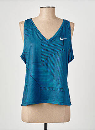Marškiniai be rankovių col v be rankų mėlyna NIKE moteris