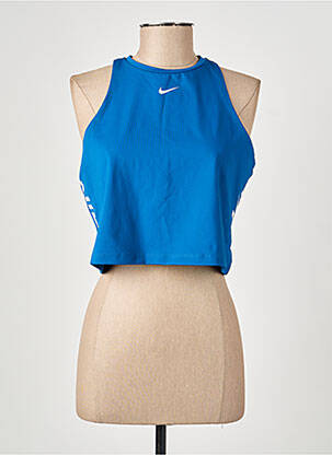 Viršūnė centrinė iškirptė be rankų mėlyna NIKE moteris