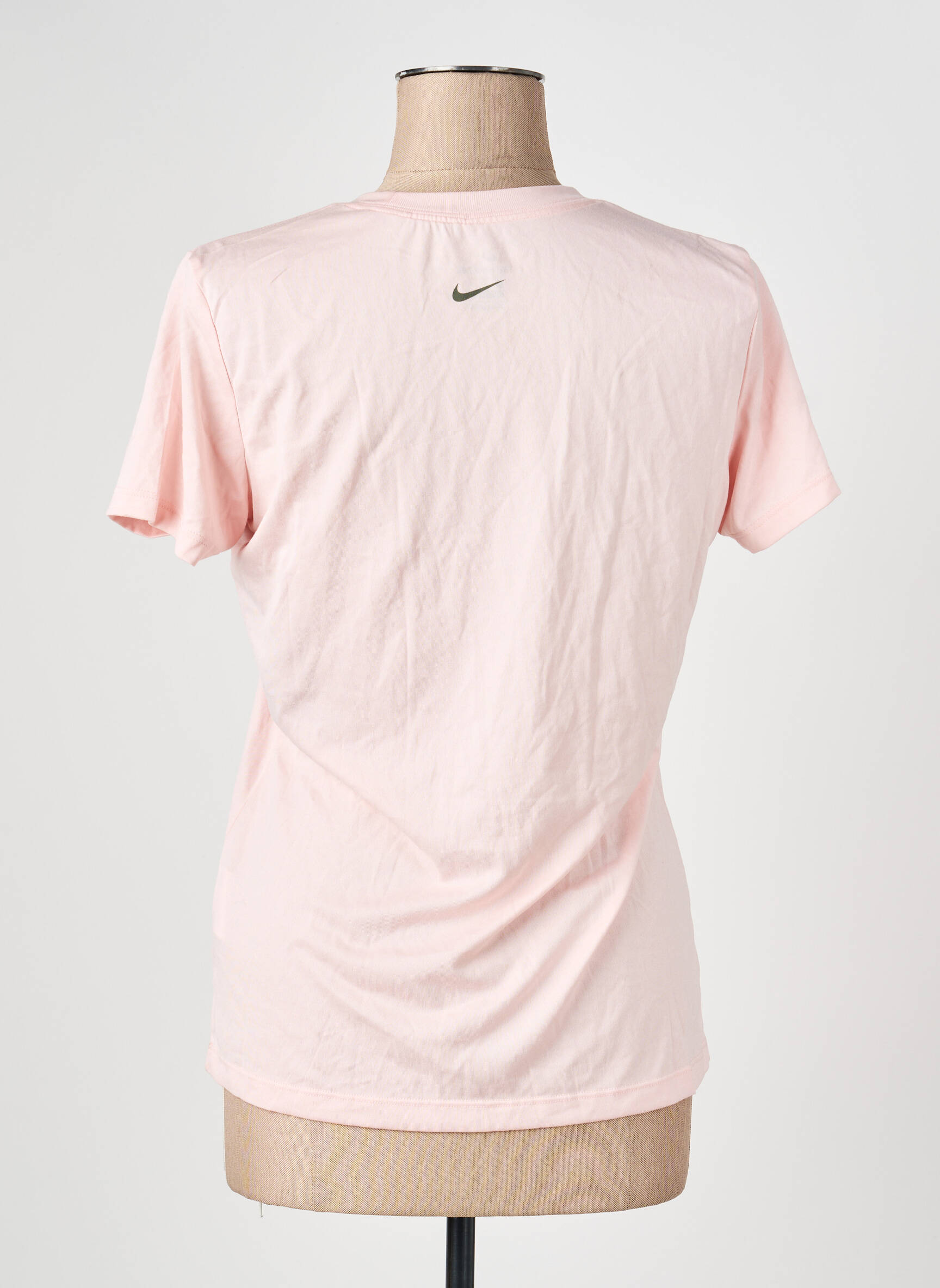T-marškinys floqué serigrafija trumpas rankovės rožinė NIKE moteris
